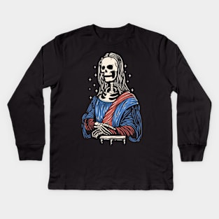 Skull Lisa Kids Long Sleeve T-Shirt